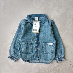 Нова стильна джинсовка, джинсова курточка-сорочка h&m