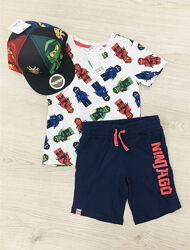 Новий набір костюм набор футболка і шорти лего lego ninjago ніндзяго хм hm