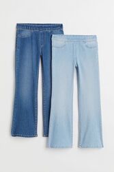 Кльошні лосіни джинси джегінси кльош h&m нм 98 - 140