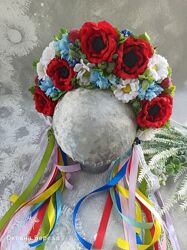 Обруч-високий в українському стилі 