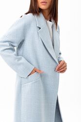 Пальто женское оверсайз зимнее утепленное, 70 шерсть шерстяное