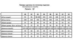 #10: замеры по изделию 