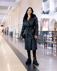 Пальто женское стеганое зимнее теплое, с капюшоном, серое, черное, кэмел
