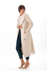 Пальто женское длинное кашемировое шерстяное демисезонное осеннее весеннее 