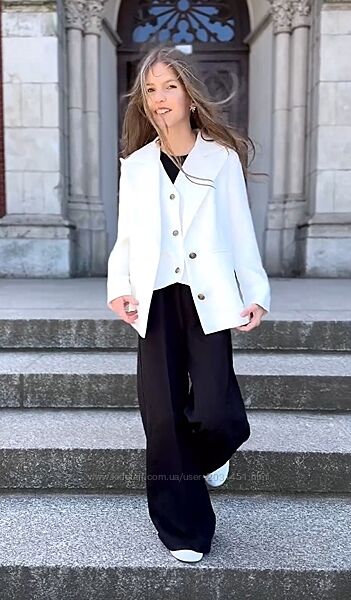 Костюм тройка детский, школьный, брючный для девочки, жилет, пиджак, брюки