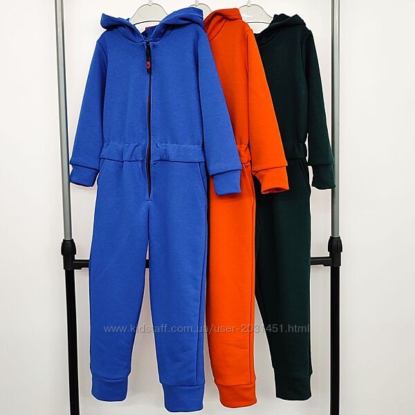 Ромпер - комбинезон детский спортивный тонкий хлопковый без утепления