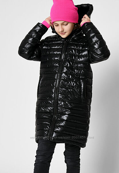 Куртка детская подростковая демисезонная стеганая с капюшоном, для девочки,