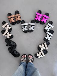 Слайдеры женские кожаные, шлепанцы, белые, черные, коричневые, бежевые 