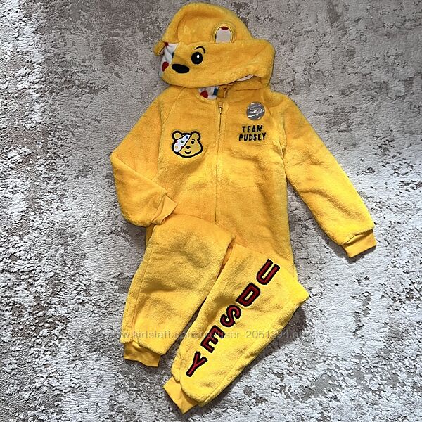 Кігурумі з капюшончиком, на замочку яскраво жовтого кольору Розмір 4-5 рок