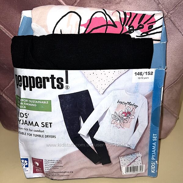 Піжама котонова для дівчинки Розмір 146/152 10-12 років  158/164 12/1