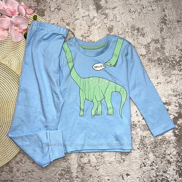 Піжама котонова з Dino 100 котон Розмір 18/24 міс.