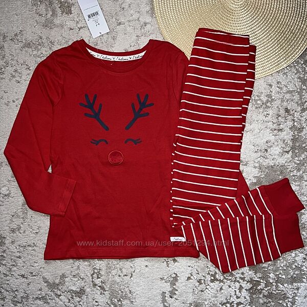 Піжама в новорічний принт // Розмір 12-13 152/158