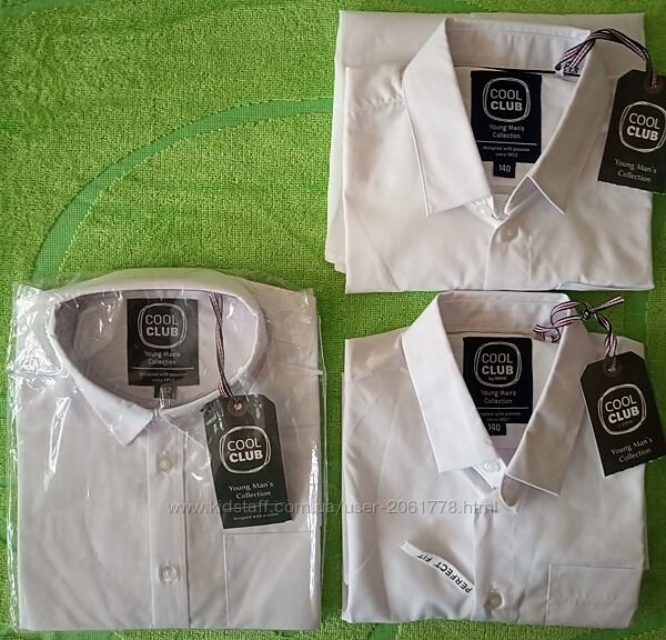 Рубашка Cool Club Смик Польша белая р.134-140,146-152, вышиванка 134, новые