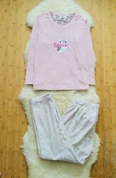 Love to Lange. Флисовая Пижама Совушка L-XL зимний Домашний комплект. флисо