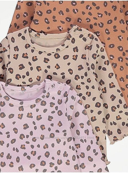 Реглани лонги на дівчинку в рубчик George 12-18міс, 86см