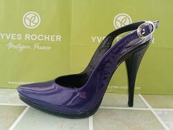 Туфли на каблуке 36 размер Tucino цвет темно-фиолетовый новые 