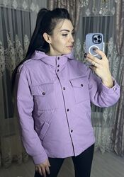 Демі куртка-рубашка з капюшоном на дівчинку підлітка Розмір 146,152,158,164