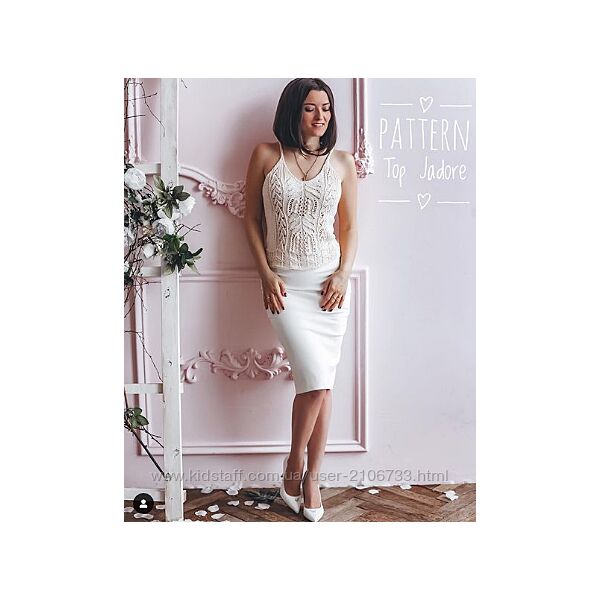 Топ спицами Jadore Елена Грабенко