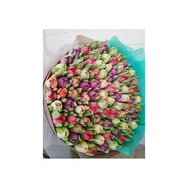  Зефирные тюльпаны в натуральную величину Алина Родионова coberibuket
