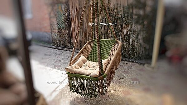 Кресло на прямоугольной основе. Модель 16 g. iv. macrame