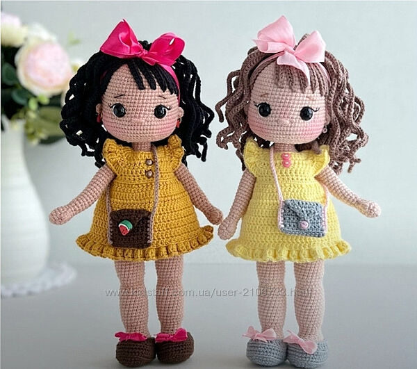 crochetfriendstoys Кукла Моника Елена Бондаренко
