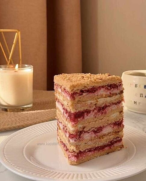 lambina. cake Торт Медовик с малиной Елена Ламбина