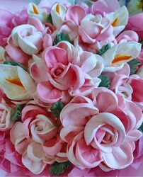 Зефирные розы с эффектом вывернутых лепестков Татьяна Забалуева