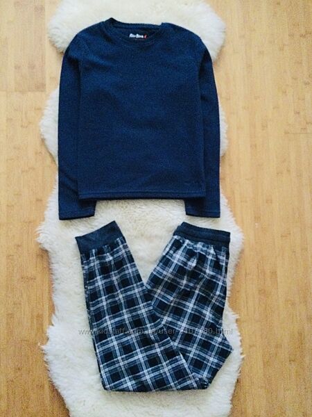 NEXT Флисовая Пижама XS-S. зимний Домашний комплект. флисовый реглан и тепл