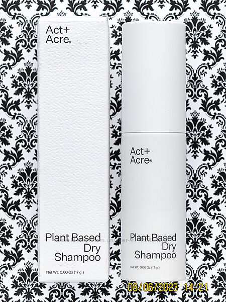 Гипоаллергенный сухой натуральный шампунь Act Acre Plant Based Dry Shampoo