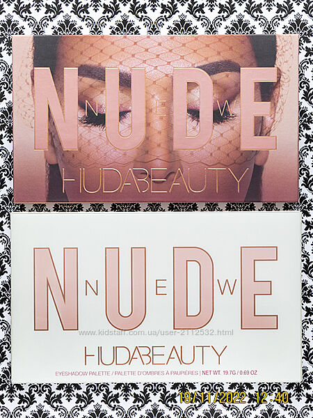 Нюдовая палетка теней Huda Beauty New Nude Eyeshadow Palette тени для век