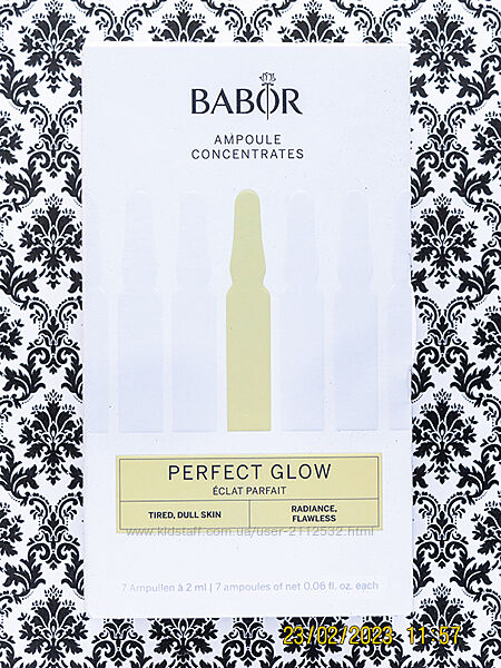 Сыворотка для сияния кожи Babor Ampoule Concentrate New Perfect Glow ампулы