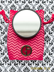 Карманное зеркало Giorgio Armani Red Premium Mirror для макияжа и чехол