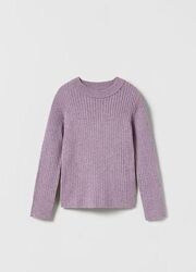 Светр Zara. Іспанія. в рубчик раз. 13-14 164 Лавандовий колір стан ідеаль