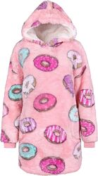 Мега теплое пушистое худи пончики snuddie плюшевое платье-одеяло Primark M/