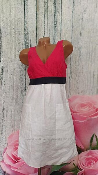 NEXT. S-M Льон, натуральна сукня -футляр остання колекція. натуральна 100 