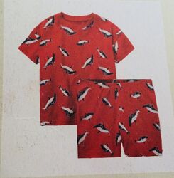 Lupilu. Німеччина Літня піжама, дитячий комплект. футболка і шорти с Дельфи