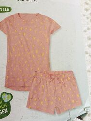 Pepperts США Літня піжама, дитячий комплект Бананчики. футболка і шорти  10