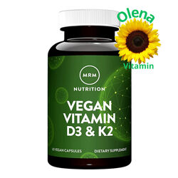 MRM Vegan Vitamin D3 K2 60 капсул Вітамін Д К2