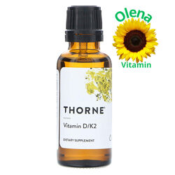 Вітамін D3 і К2 Thorne Research Vitamin DK2 30 мл Витамин Д Вітамін Д3