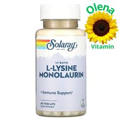L-лізин монолаурин Solaray Л-лизин Monolaurin