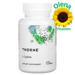 Л Лізин Thorne Research L-lysine 500 мг 60 капсул