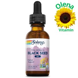 Олія чорного кмину Black Seed 7 Thymoquinone Solaray 30 мл