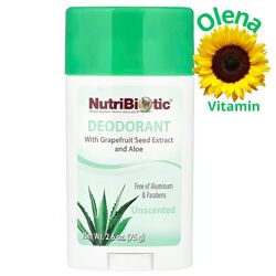 Дезодорант Нутрибіотик алое без запаху Deodorant NutriBiotic 