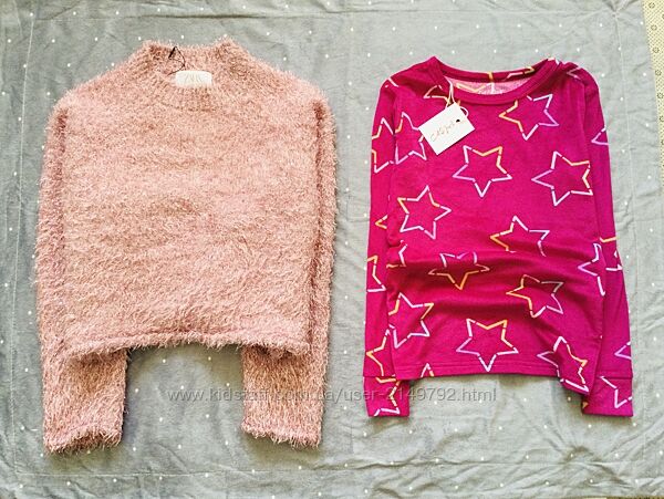11-12 рок. 152 зріст Zara, cat&Jack брендові теплі светрик і кофтинка, лонг