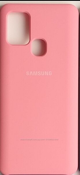 Чехол силиконовый Samsung А21S. Soft-touhc покрытие с микрофиброй внутри