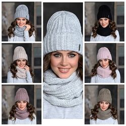 Вязаний комплект, для любителів тепла та комфорту