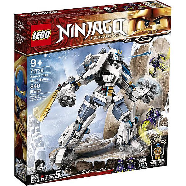 Конструктор LEGO ЛЕГО Ninjago Битва робота-титана Зейна 71738