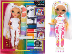 Лялька Рейнбоу Хай Розфарбуй і створи Куклу сам з маркерами Rainbow High Co