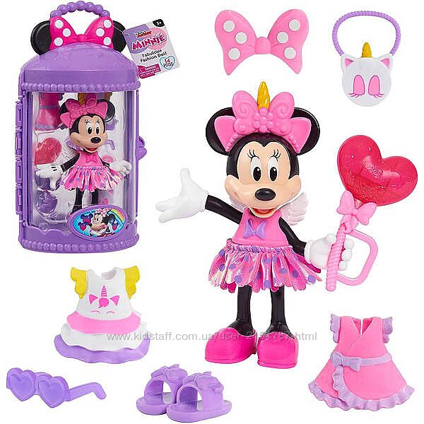 Казкова модна лялька Мінні Маус Disney Junior Minnie Mouse, багатобарвна