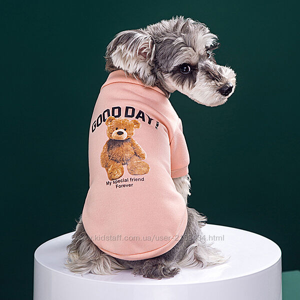 Трикотажний светр кофта на флісі для мілких порід собак, кішок